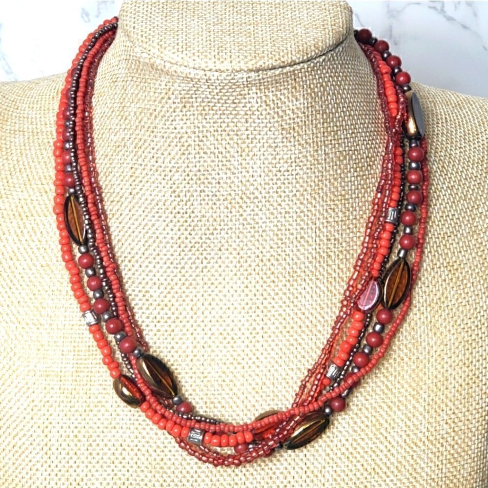 ARTISAN Multi-strand Beaded Necklace
